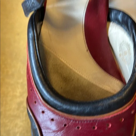 John Fluevog QTee Black and Cherry Buckle heels size 8 ( typical size 8.5) - Picture 4 of 14